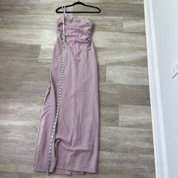 Relevry Jade Crepe Dress in Lilac - Picture 5 of 10